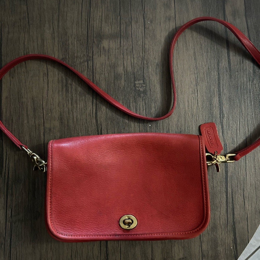 Coach Cherry Red Crossbody Bag